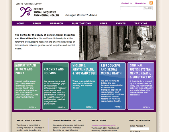 Centre for the Study of Gender, Social Inequities and Mental Health website